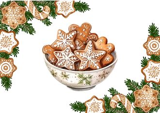 Bricolages nature de Noël et bredalas nature