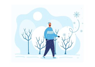 On sort par tous les temps même en hiver