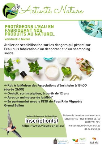 Protégeons l’eau en fabriquant nos produits au naturel