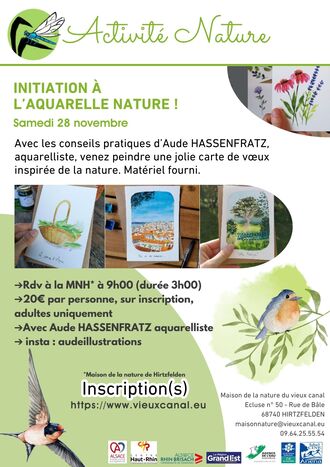 Initiation à l’aquarelle nature !