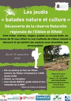 Les jeudis « balade nature et culture » Découverte de la réserve Naturelle régionale de l'Eiblen et Illfeld