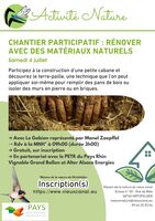 ATELIER PARTICIPATIF : RÉNOVER AVEC DES  MATÉRIAUX NATURELS