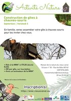 Construction de gîtes à chauves-souris