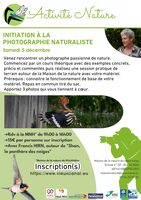 INITIATION À LA PHOTOGRAPHIE NATURALISTE