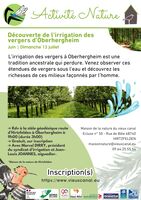 Découverte de l’irrigation des vergers d’Oberhergheim