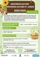 Mercredis jardin et nature 2025 2026