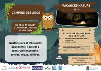 Camping des ados à la Maison de la nature 
